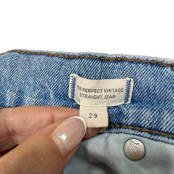 Madewell ‘The Perfect Vintage Jean’ in “Ainsworth” Wash Size 29 Raw Hem - Picture 8 of 9